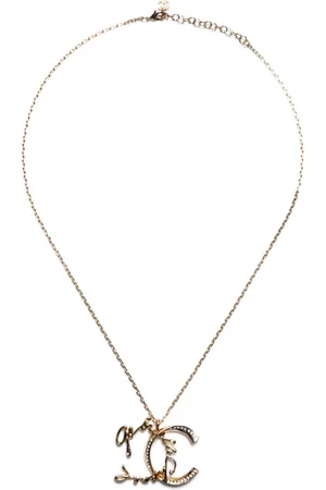 CHANEL 2024 pre-owned Halskette mit Strass