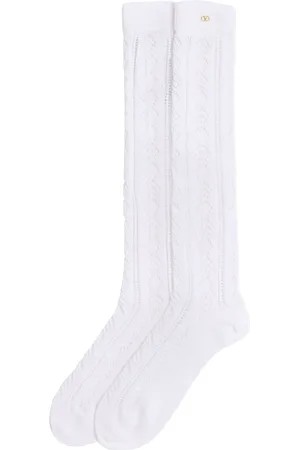 VALENTINO GARAVANI Perforierte Socken mit VLogo