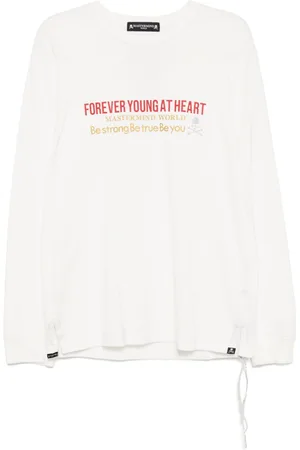 MASTERMIND Langarmshirt mit Slogan-Print
