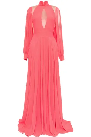 Saiid Kobeisy Georgette-Kleid aus Krepp