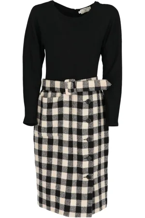 VALENTINO GARAVANI 1980s kariertes Kleid
