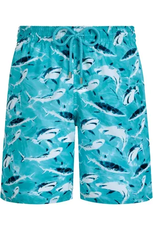 Vilebrequin Badeshorts mit Hai-Print