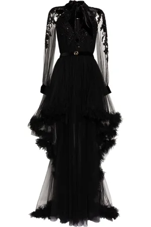Saiid Kobeisy Kleid mit Perlenverzierung