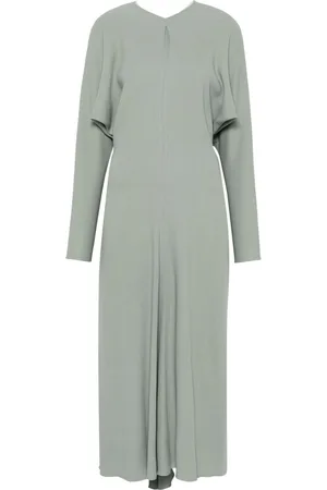 Victoria Beckham Fein geripptes Kreppkleid