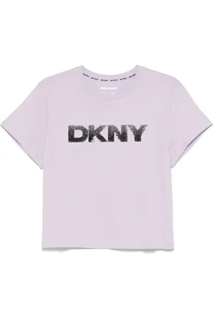 DKNY T-Shirt mit Strassverzierung