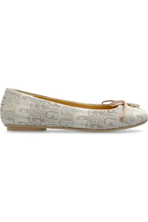 Furla Ballerinas aus Logo-Jacquard