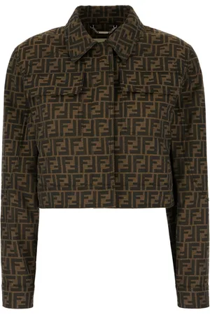 Fendi Cropped-Jacke mit FF-Motiv