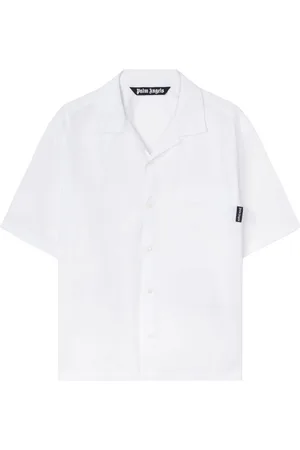 Palm Angels Klassisches Hemd mit gebogenem Logo