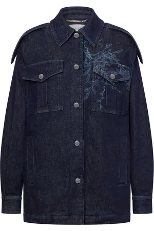 Alberta Ferretti Jeansjacke mit Blumen-Print