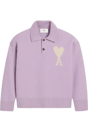 Ami Gestricktes Ami de Coeur Poloshirt