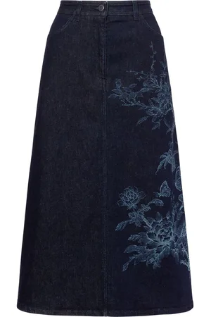 Alberta Ferretti Rock in A-Linie mit holografischem Effekt