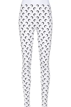 Marine Serre Leggings mit Sichelmond-Print