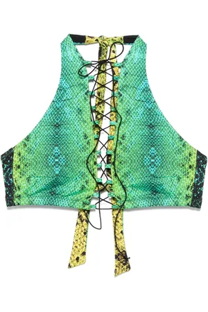 Noire Swimwear Bikinioberteil mit Schlangen-Print