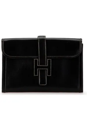 Hermès 1992 Jige Clutch aus Boxkalbleder 29cm