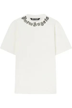 Palm Angels T-Shirt mit Kragen-Logo