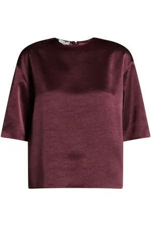 Vince T-Shirt aus Satin