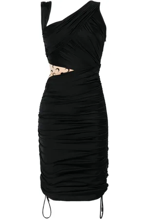 Marine Serre Drapiertes Minikleid aus Jersey