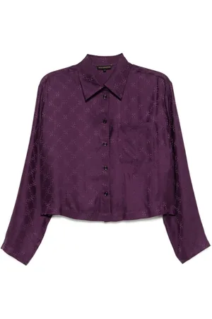 Kiki de Montparnasse Cropped-Top aus Handcuff-Jacquard