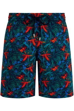 Vilebrequin Badeshorts mit Tropical Flowers-Print