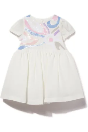 PUCCI Junior Kleid mit Marmo-Verzierung