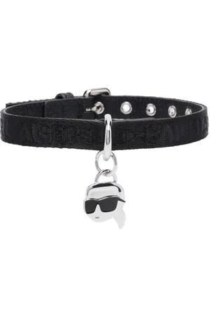 Karl Lagerfeld Hundehalsband mit Logo-Anhänger
