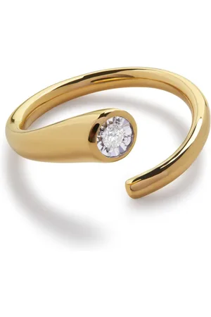 Monica Vinader Gewickelter Solitaire Ring