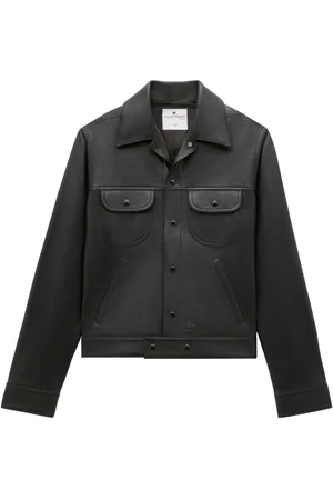 Courrèges Klassische Lederjacke