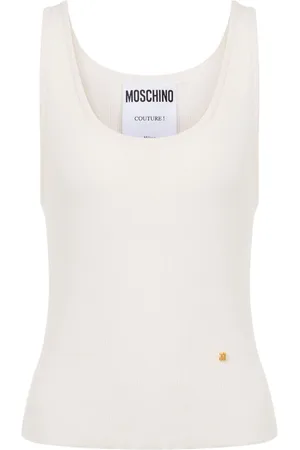 Moschino Fein geripptes Tanktop