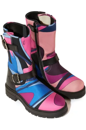 PUCCI Junior Onde Stiefel mit Print