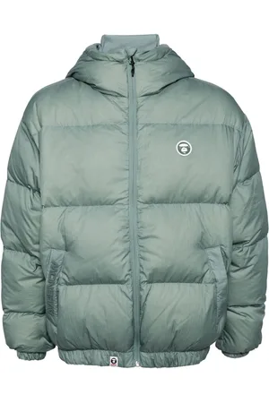 A Bathing Ape Gefütterte Jacke mit Logo-Applikation