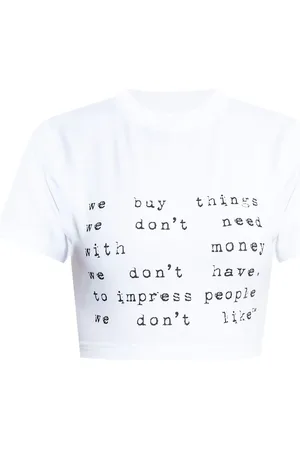Vetements T-Shirt mit Slogan-Print