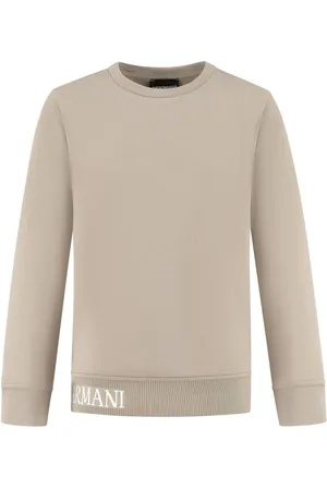 Emporio Armani Intarsien-Pullover mit Logo