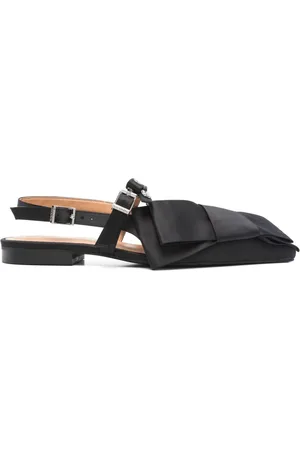 Ganni Big Bow Slingback-Ballerinas