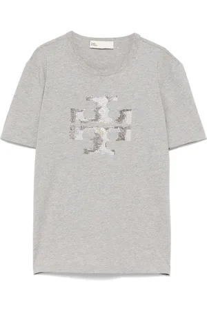 Tory Burch T-Shirt mit Kristall-Logo