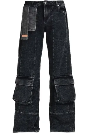 PDF Wide-Leg-Jeans aus Bouclé