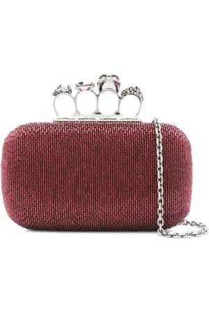 Alexander McQueen Four Ring Clutch mit Perlen