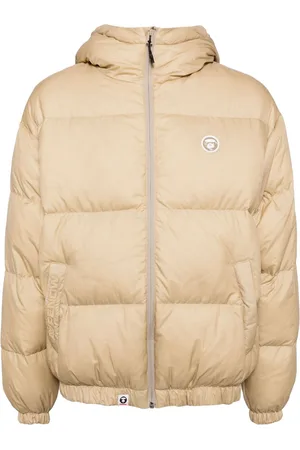 A Bathing Ape Gefütterte Jacke mit Logo-Applikation