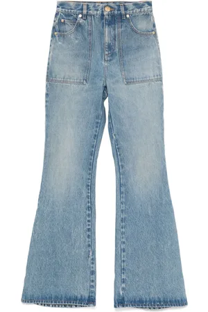 Balmain Schlagjeans mit hohem Bund