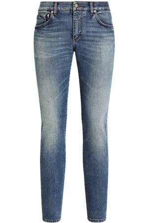 Dolce & Gabbana Skinny-Jeans mit Tragefalten