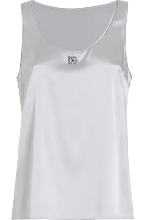 Dolce & Gabbana Top mit Logo-Schild