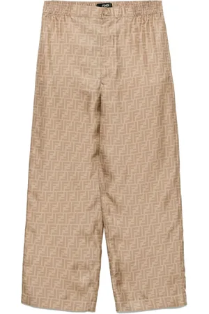 Fendi Hose aus Seide mit FF