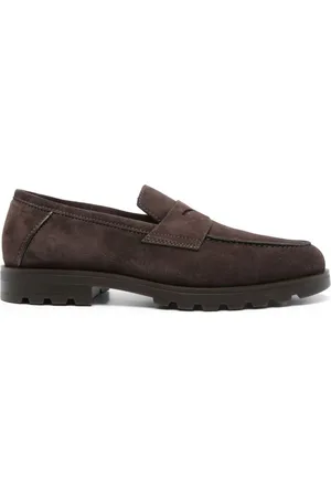 santoni Loafer aus Wildleder