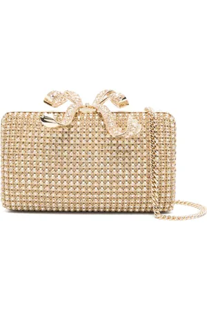 Self-Portrait Box-Clutch mit Kristallen