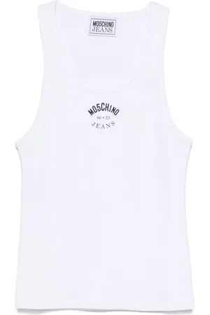 Moschino Tanktop mit Logo-Print