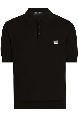 Dolce & Gabbana Poloshirt mit Logo-Schild