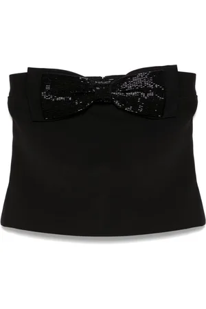 Self-Portrait Bandeau-Top aus Krepp