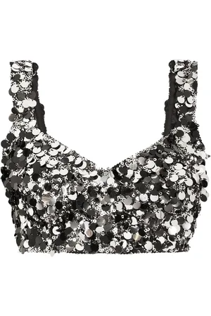 Dolce & Gabbana Cropped-Top mit Pailletten