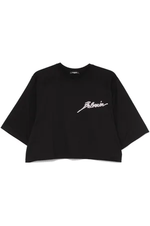 Balmain T-Shirt mit Kristallen