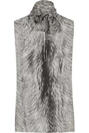 Dolce & Gabbana Oberteil mit Pelz-Print
