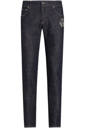 Dolce & Gabbana Skinny-Jeans mit Logo-Applikation